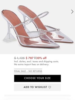 Amina muaddi heels new